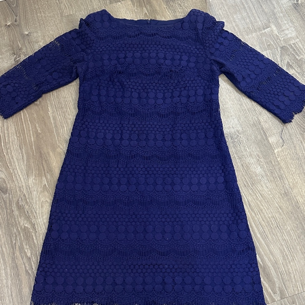 Eliza J Navy Lace Dress